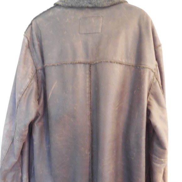 VINTAGE Guess Suede Leather Jacket - Picture 4 of 7